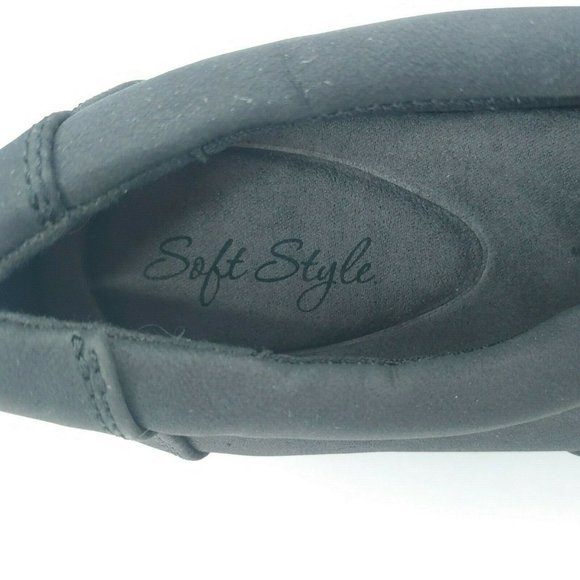 Soft Style By Hush Puppies Womens Joella Slip On Shoes‎ Black Zip Round Toe 7.5M - Picture 9 of 10